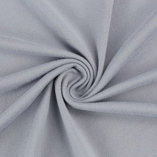 Solid double brushed polyester fabric