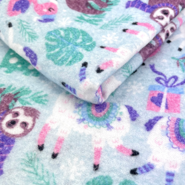 165gsm Cotton flannel custom print fabric